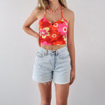 70s floral halter neck top - SCG_COLLECTIONS