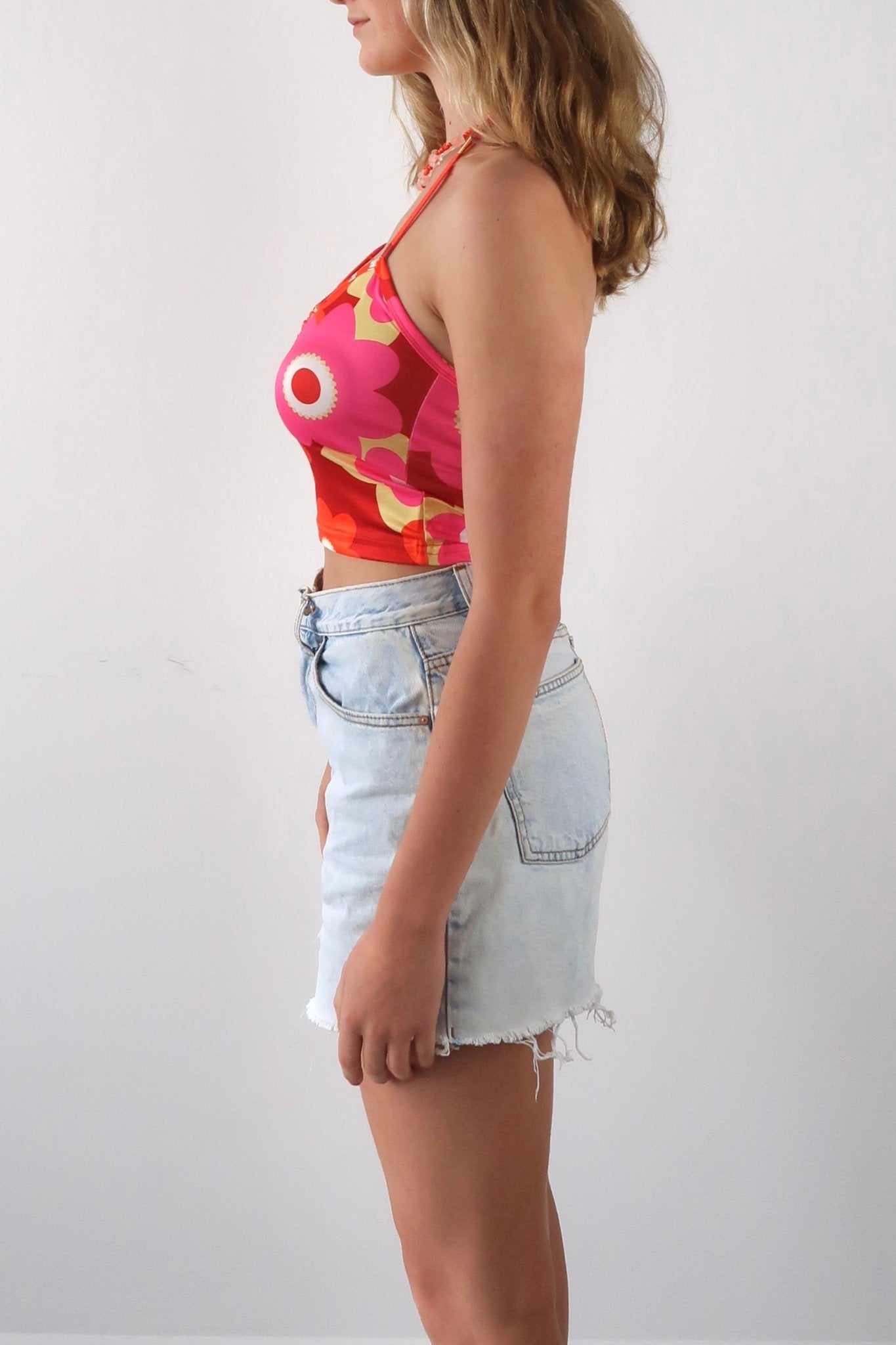 70s floral halter neck top - SCG_COLLECTIONS
