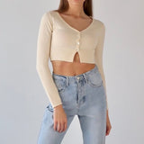 Basic cool girl crop cardigan - SCG_COLLECTIONSsweater