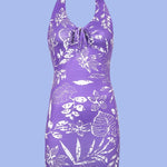 Beach floral halter neck mini dress - SCG_COLLECTIONS