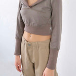 Brooklyn crop hoodie top - SCG_COLLECTIONSsweater