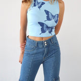 Butterfly crop tank - SCG_COLLECTIONS