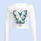 Butterfly long sleeves baby tee - SCG_COLLECTIONS