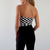 Check pattern tube top - SCG_COLLECTIONS