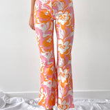 Floral pattern flare trouser - SCG_COLLECTIONS