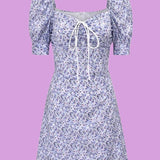 Floral tea mini dress | Up to 2 XL - SCG_COLLECTIONS