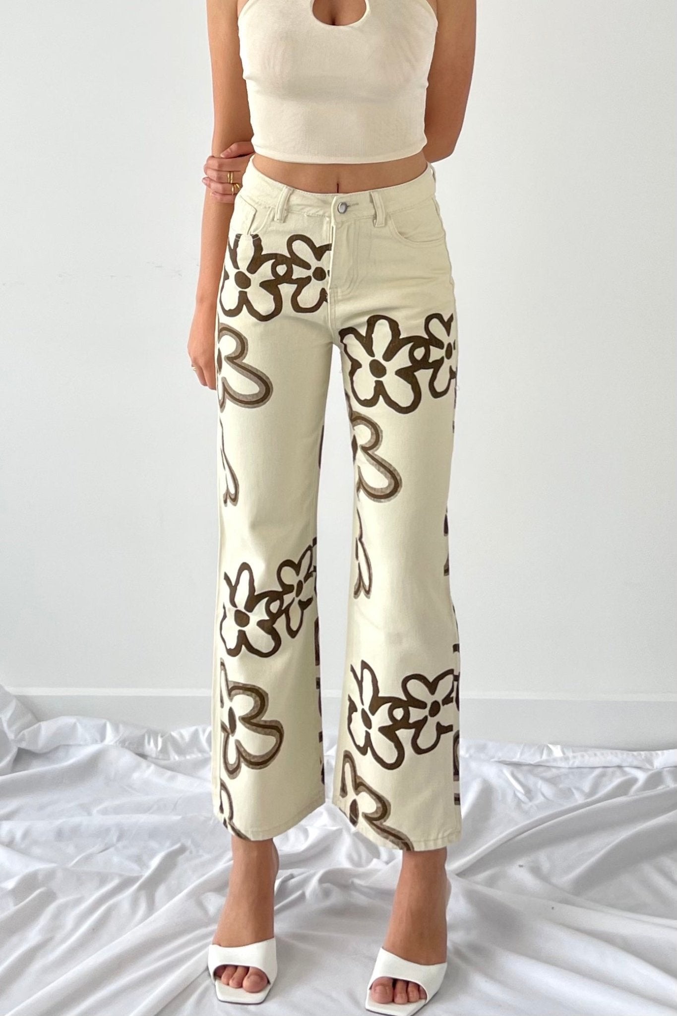 Flowers print pants - SCG_COLLECTIONS