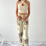 Flowers print pants - SCG_COLLECTIONS