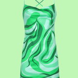Green tie back dress - SCG_COLLECTIONS