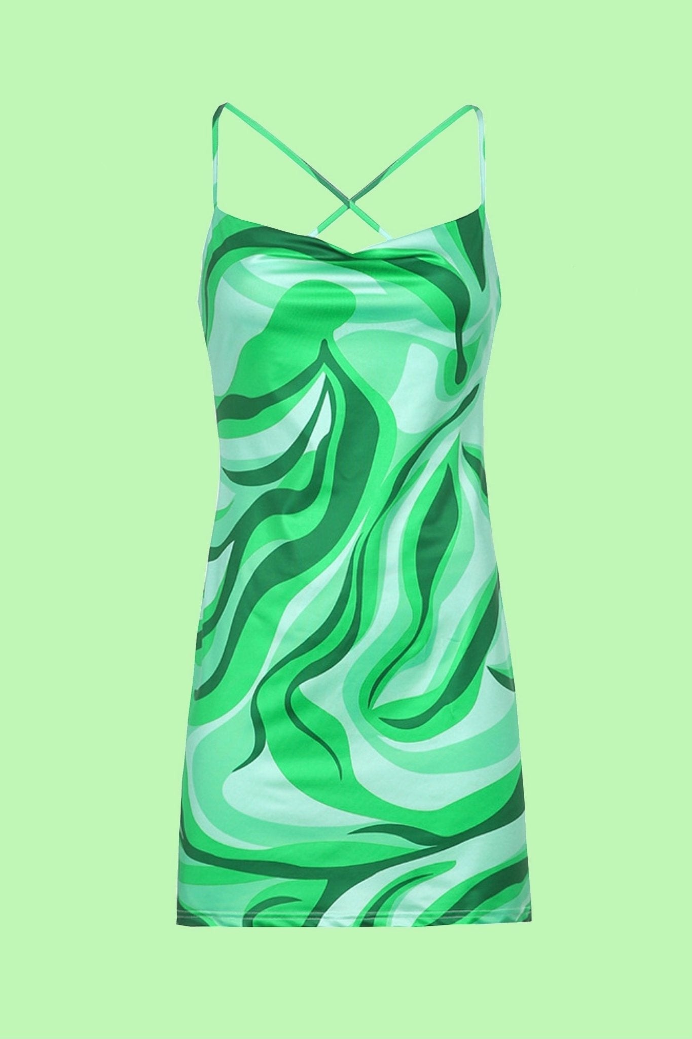 Green tie back dress - SCG_COLLECTIONS