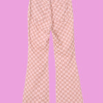 Honey check flare pants - SCG_COLLECTIONSBottom