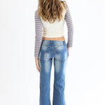 Low Rise lace up flare jeans - SCG_COLLECTIONSBottom