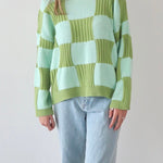 Oversize check knit sweater - SCG_COLLECTIONSsweater