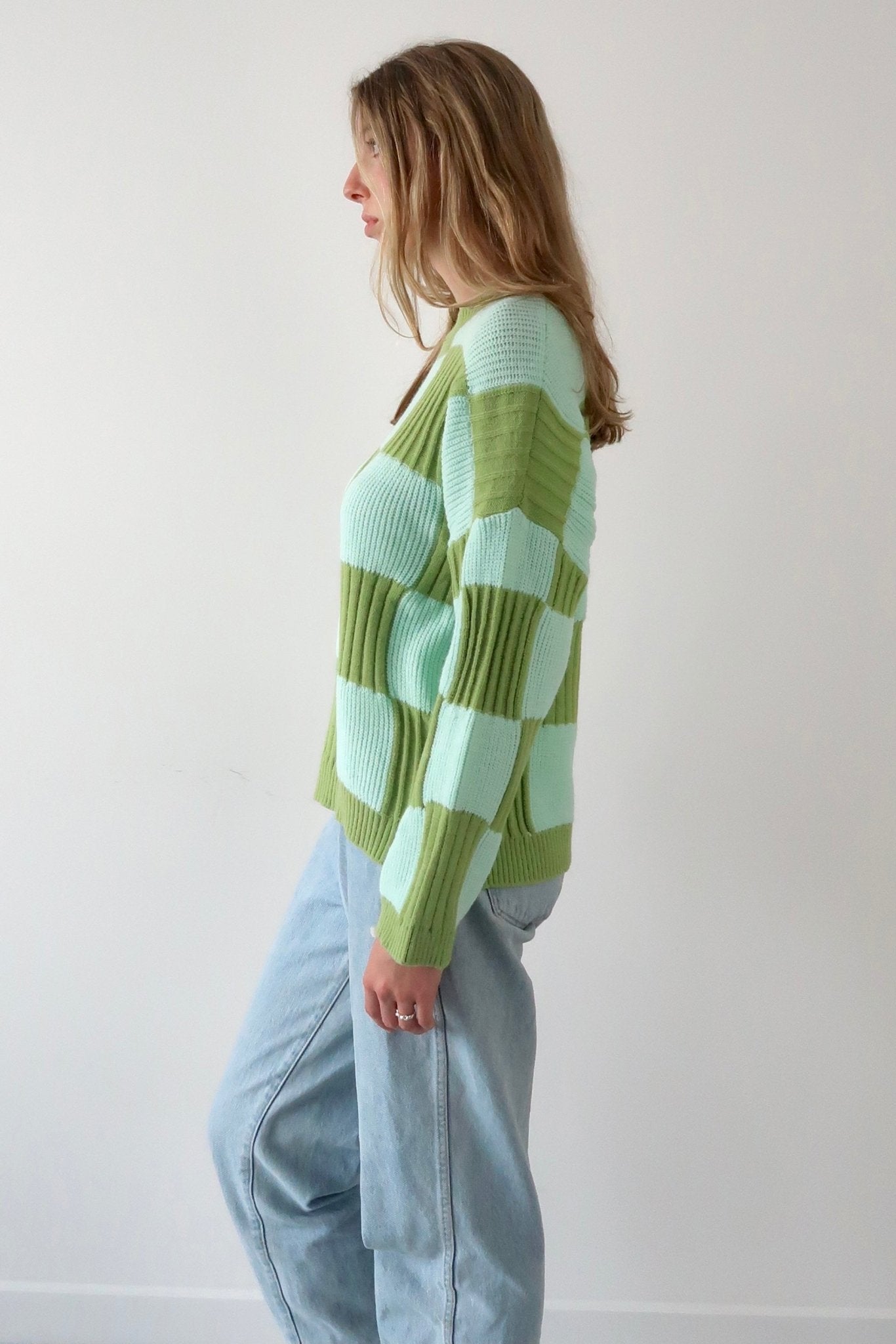 Oversize check knit sweater - SCG_COLLECTIONSsweater