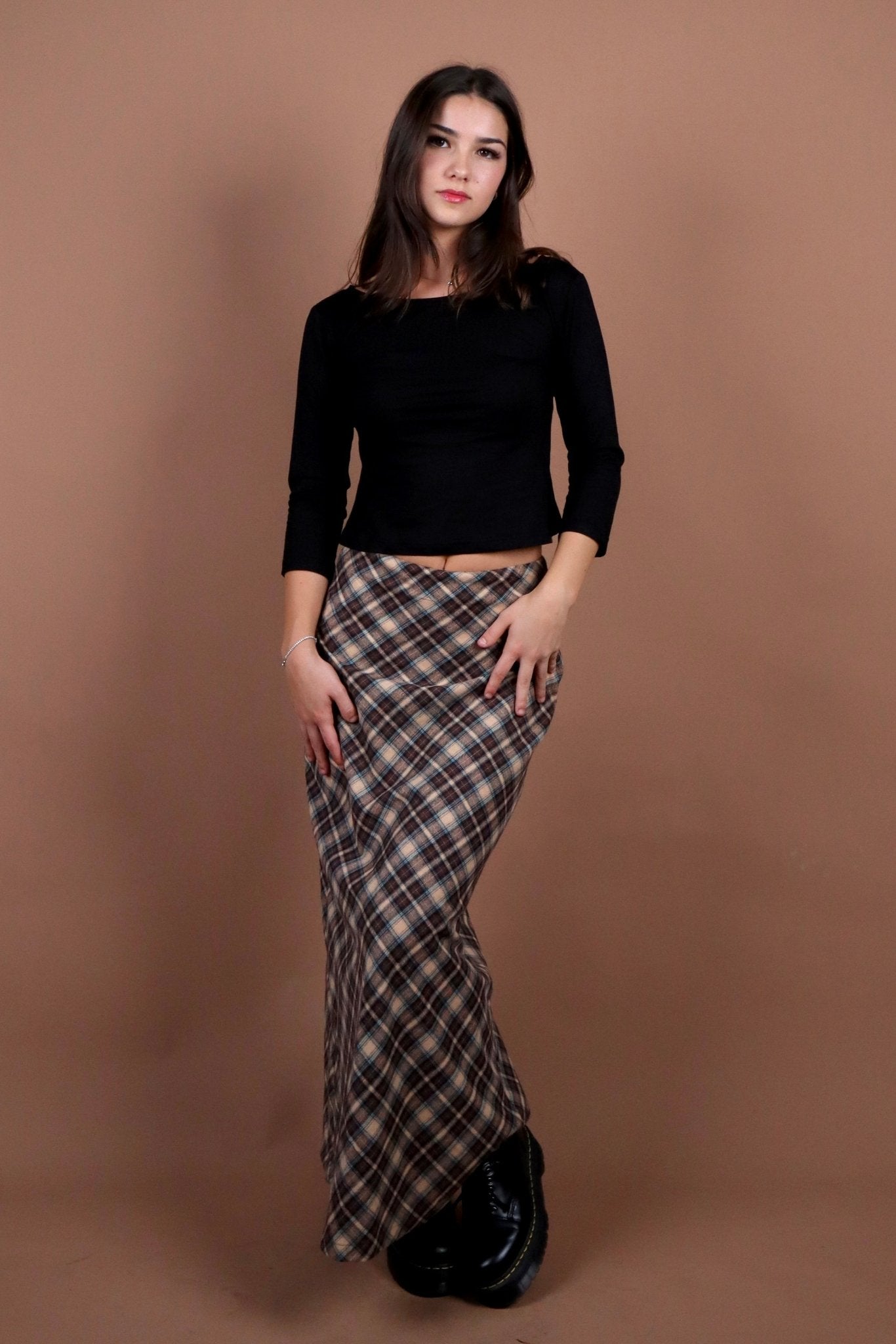 SCG MADE |Kelsey 90s plaid maxi skirt (limited edition) - SCG_COLLECTIONSBottom