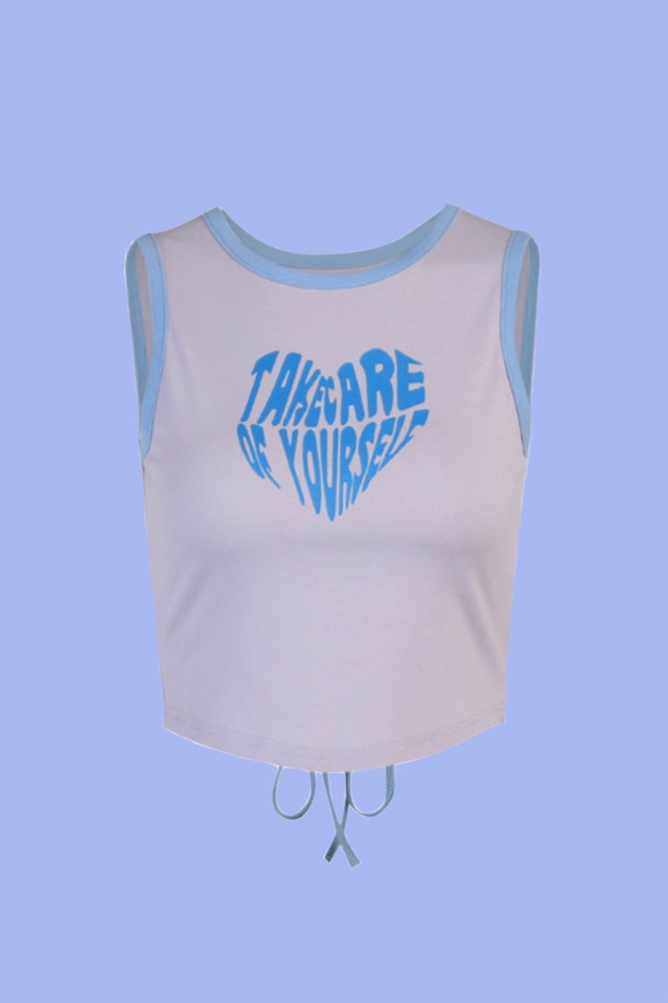 'Take care yourself' crop tank - SCG_COLLECTIONS