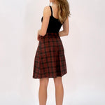 Vintage midi pleated skirt in red check - SCG_COLLECTIONSBottom