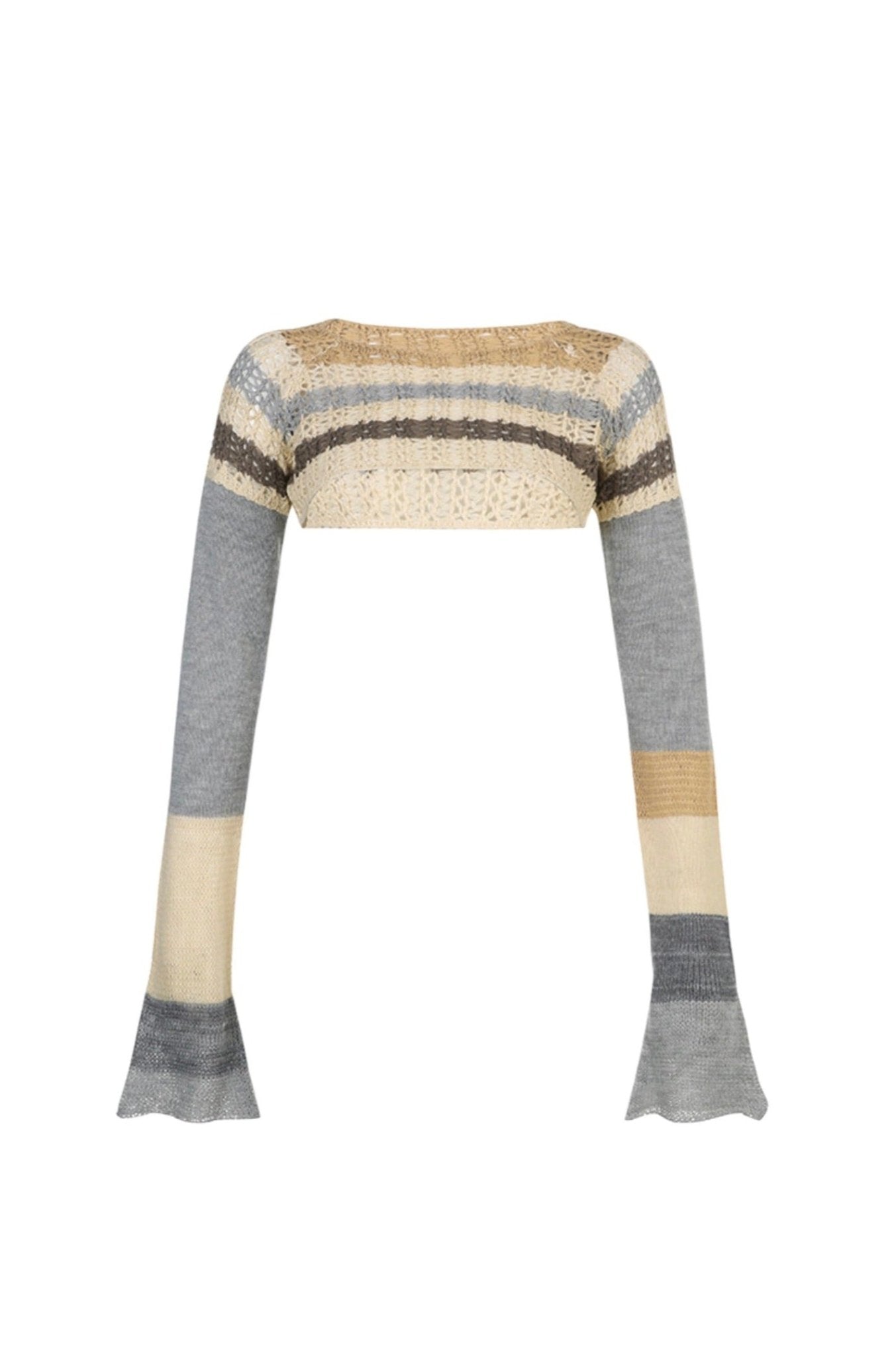 Y2K crochet knit shrug top - SCG_COLLECTIONSsweater