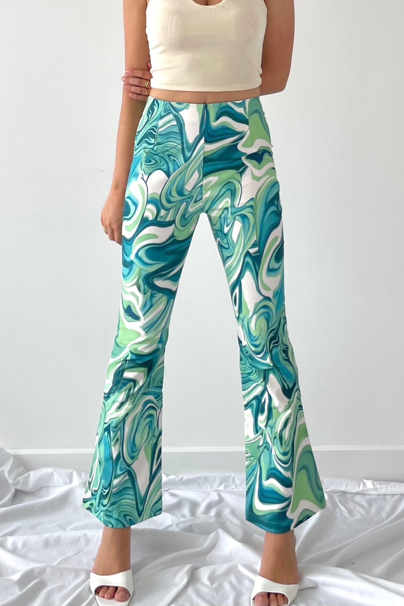 Y2K wave pattern pants - SCG_COLLECTIONSBottom